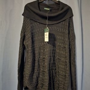 Lauren black cable knit sweater